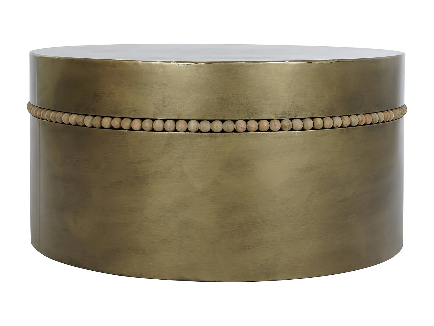 Metalen bijzettafel 76x76x39 goud