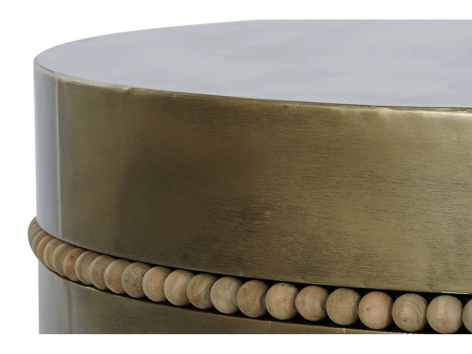 Metalen bijzettafel 76x76x39 goud