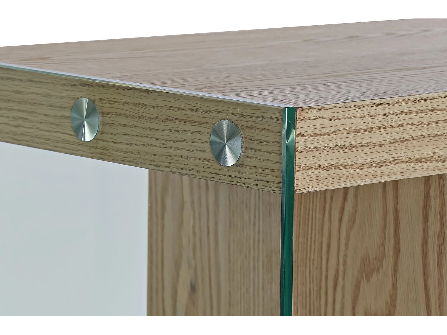 MDF glazen buffetkast 160x45x80 cm, lichtbruin