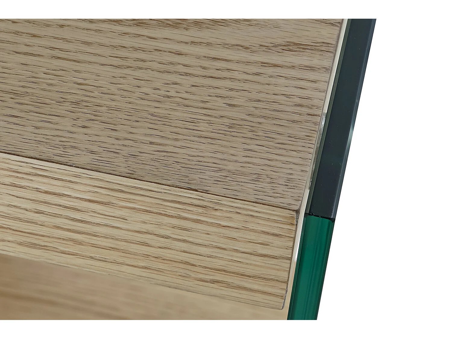 MDF glazen buffetkast 160x45x80 cm, lichtbruin