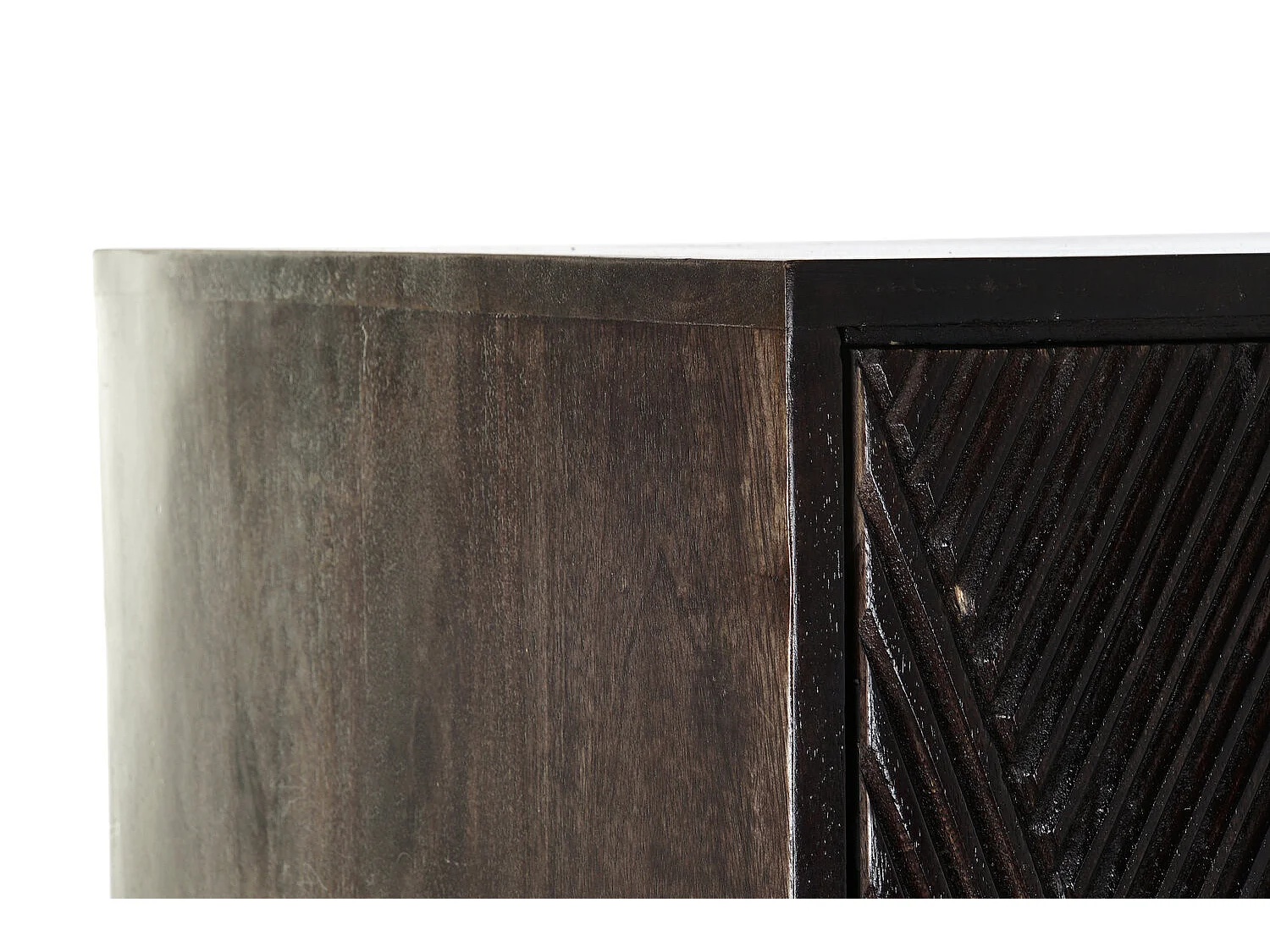 Credenza in metallo Mango 84X43X153,5 Marrone scuro