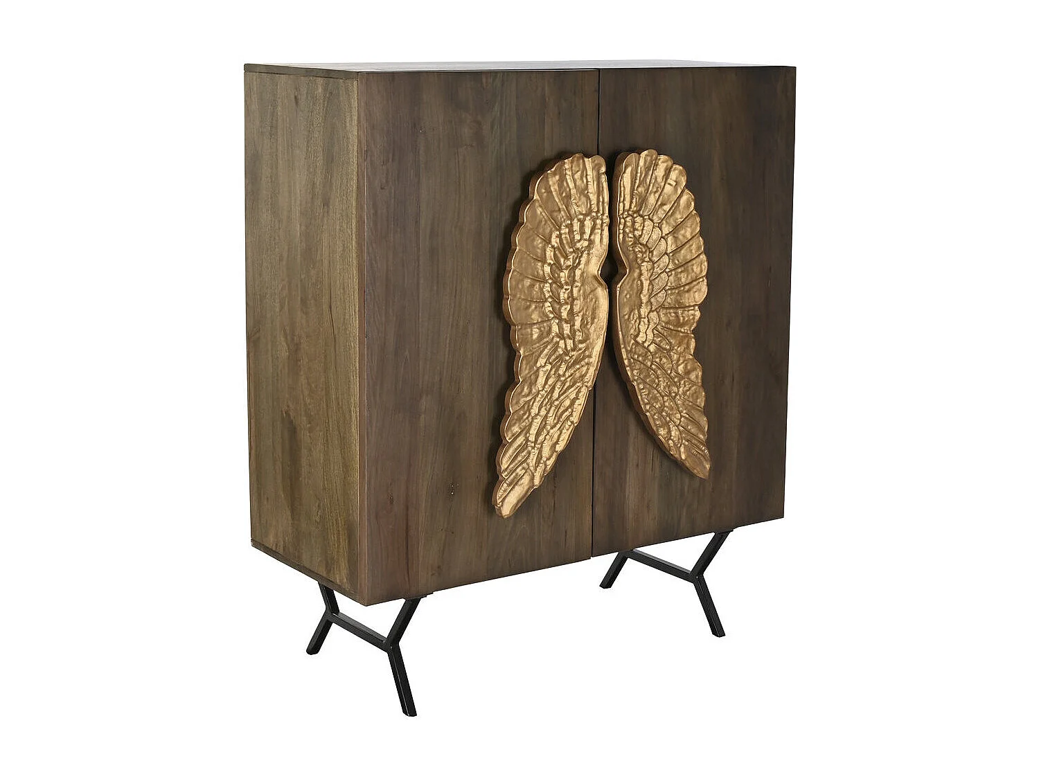 Mango dressoir 100x50x120 Gouden Vleugels