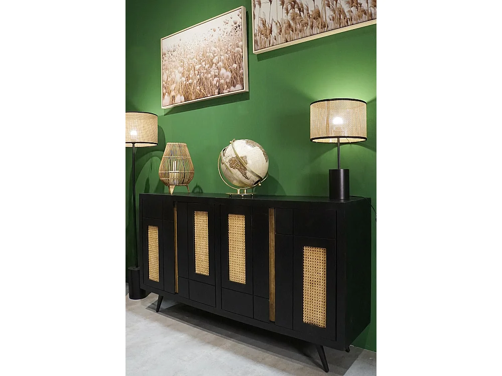 Buffet Mango Ratan 160X40X90 Negro