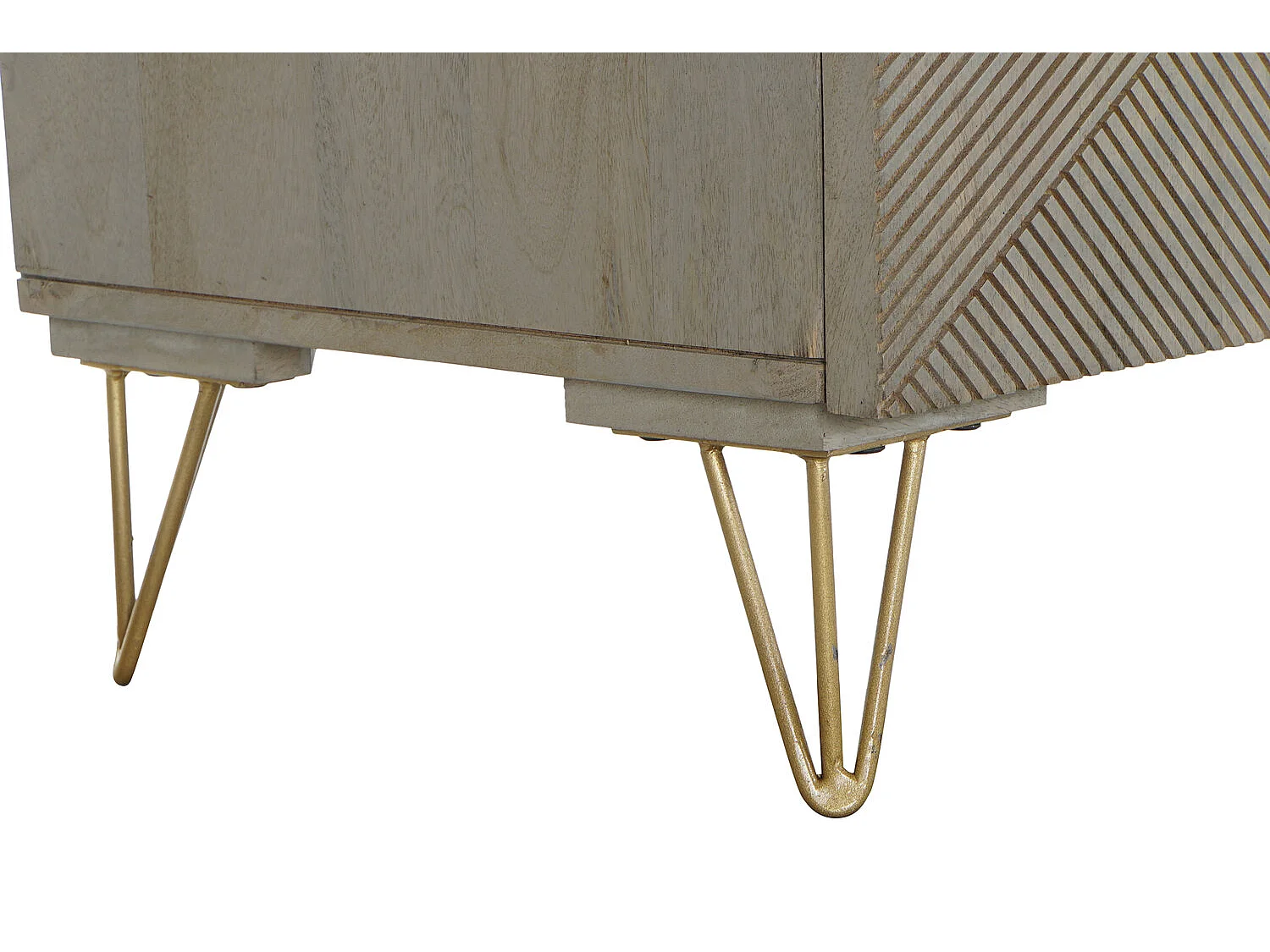 Puxador de metal para buffet 160x45x75 cinza