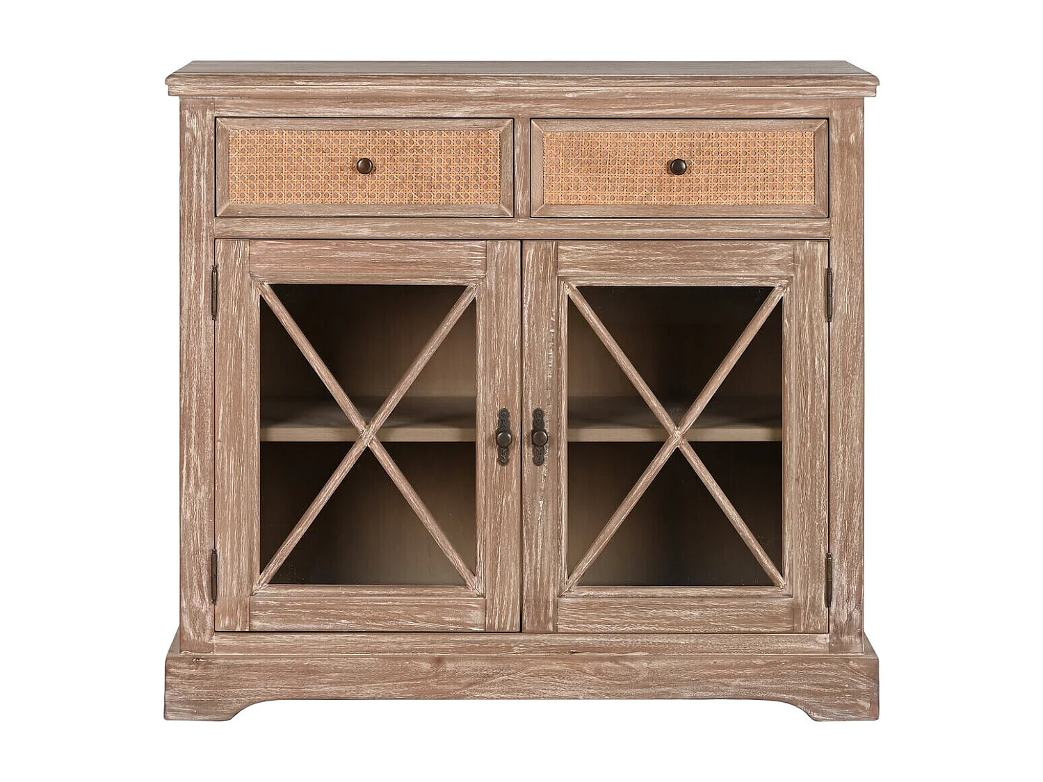 Bayur Ratan houten dressoir 100x45x90