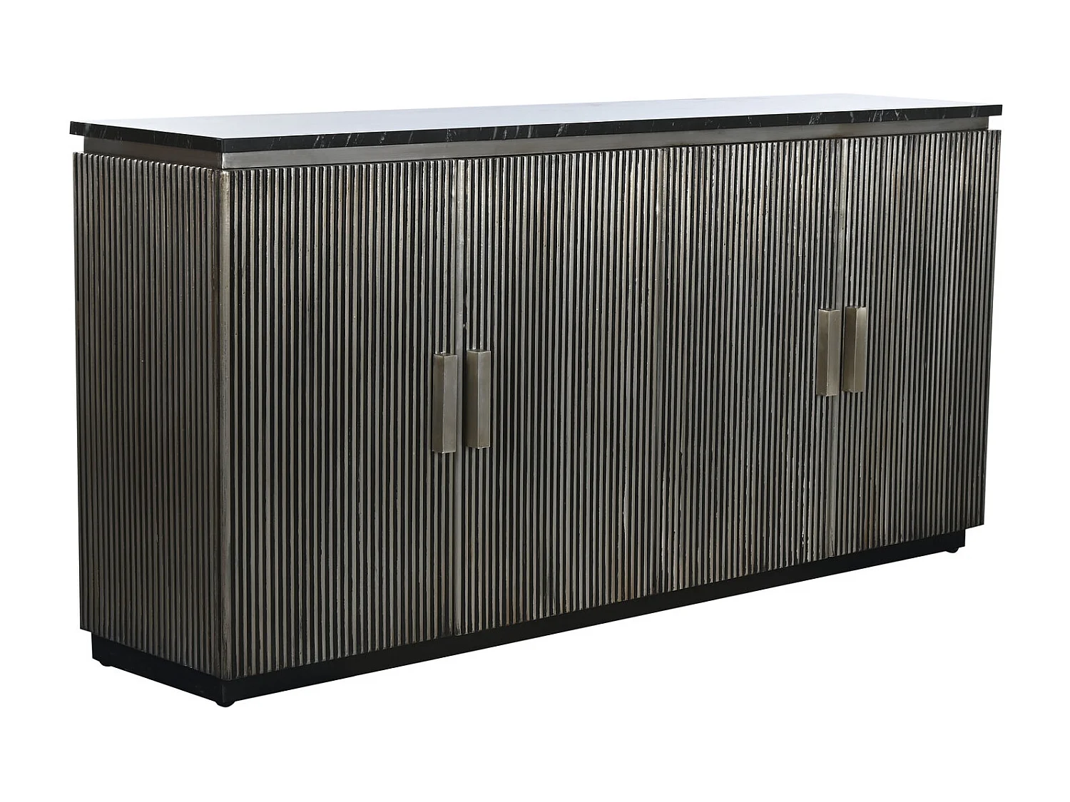 Buffet Laton Marmol 180X40X85 Plateado