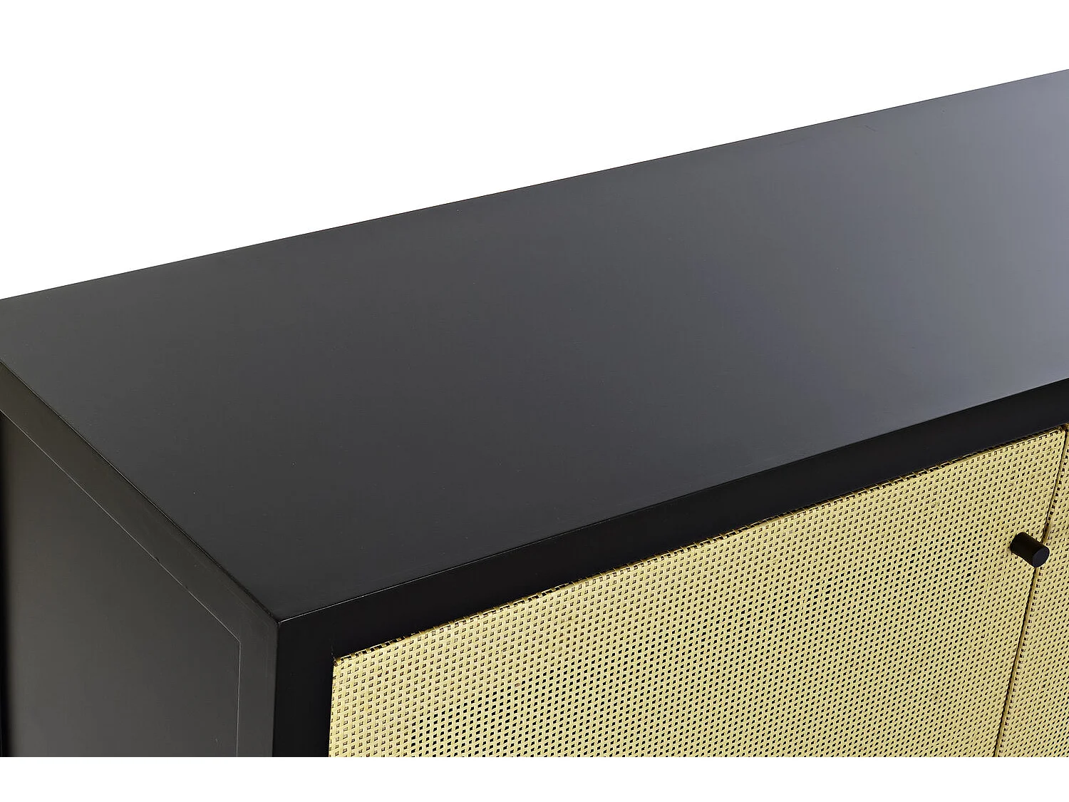 Buffet Abeto Ratan 120X38X76 Negro