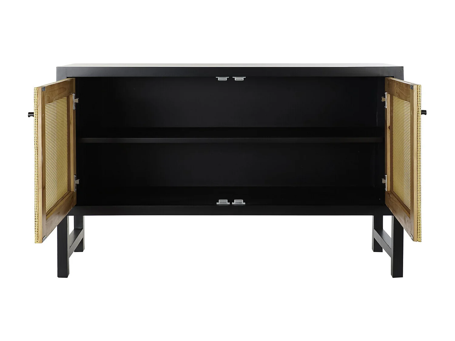 Buffet Abeto Ratan 120X38X76 Negro