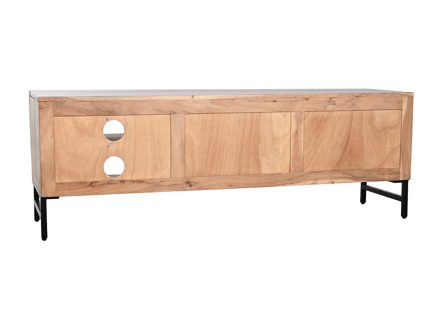 Mobile TV in metallo Acacia 145X40X45 Naturale
