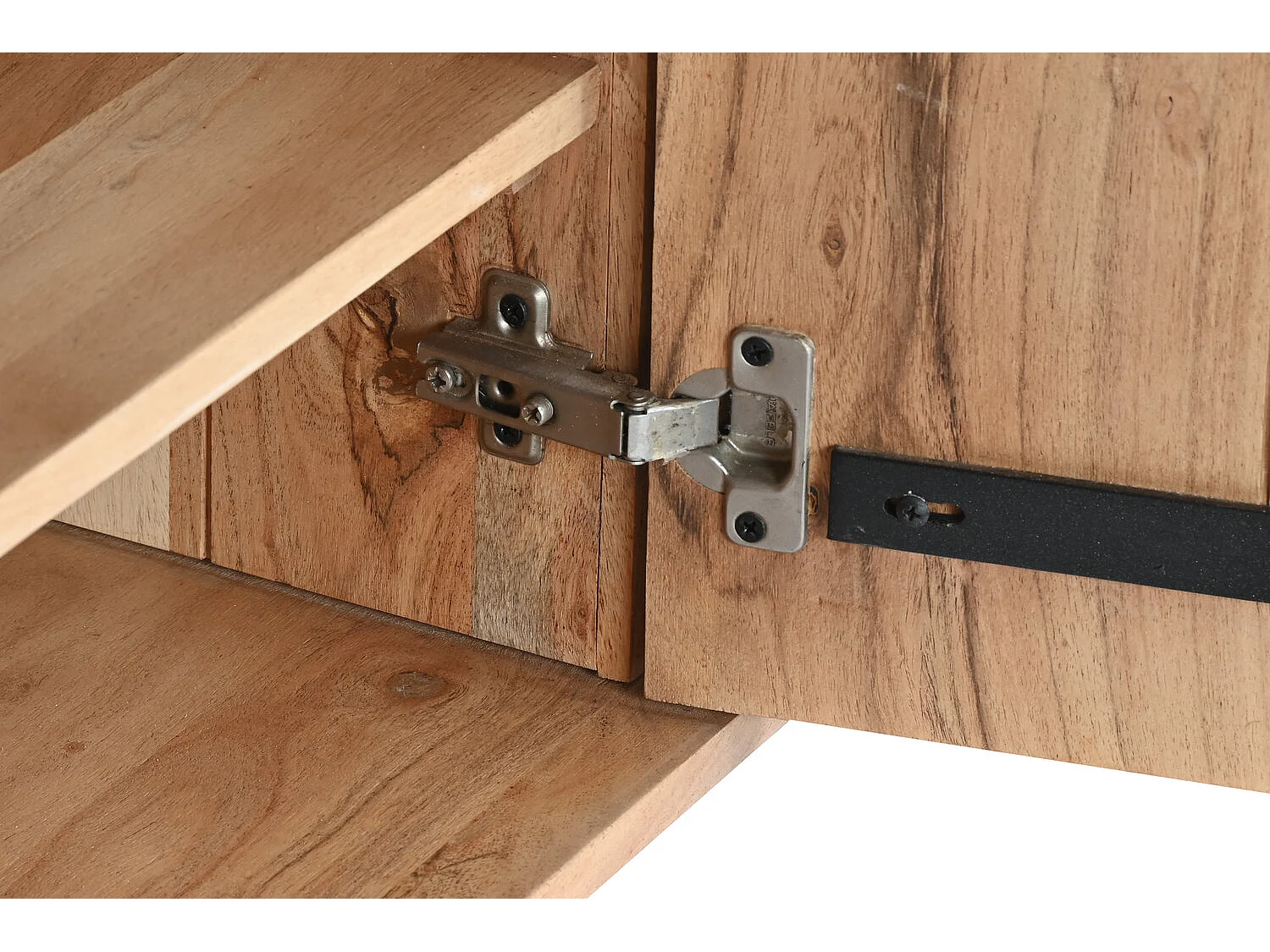 Mobile TV in metallo Acacia 145X40X45 Naturale