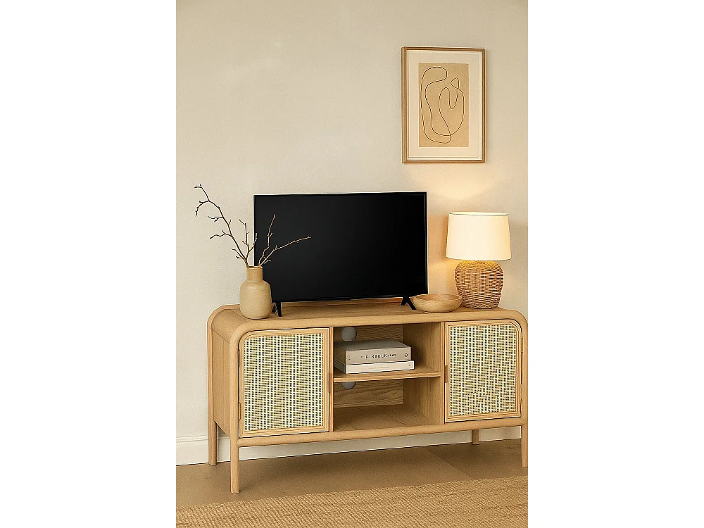 Mobile TV Abete Rattan 120X39X60 Naturale