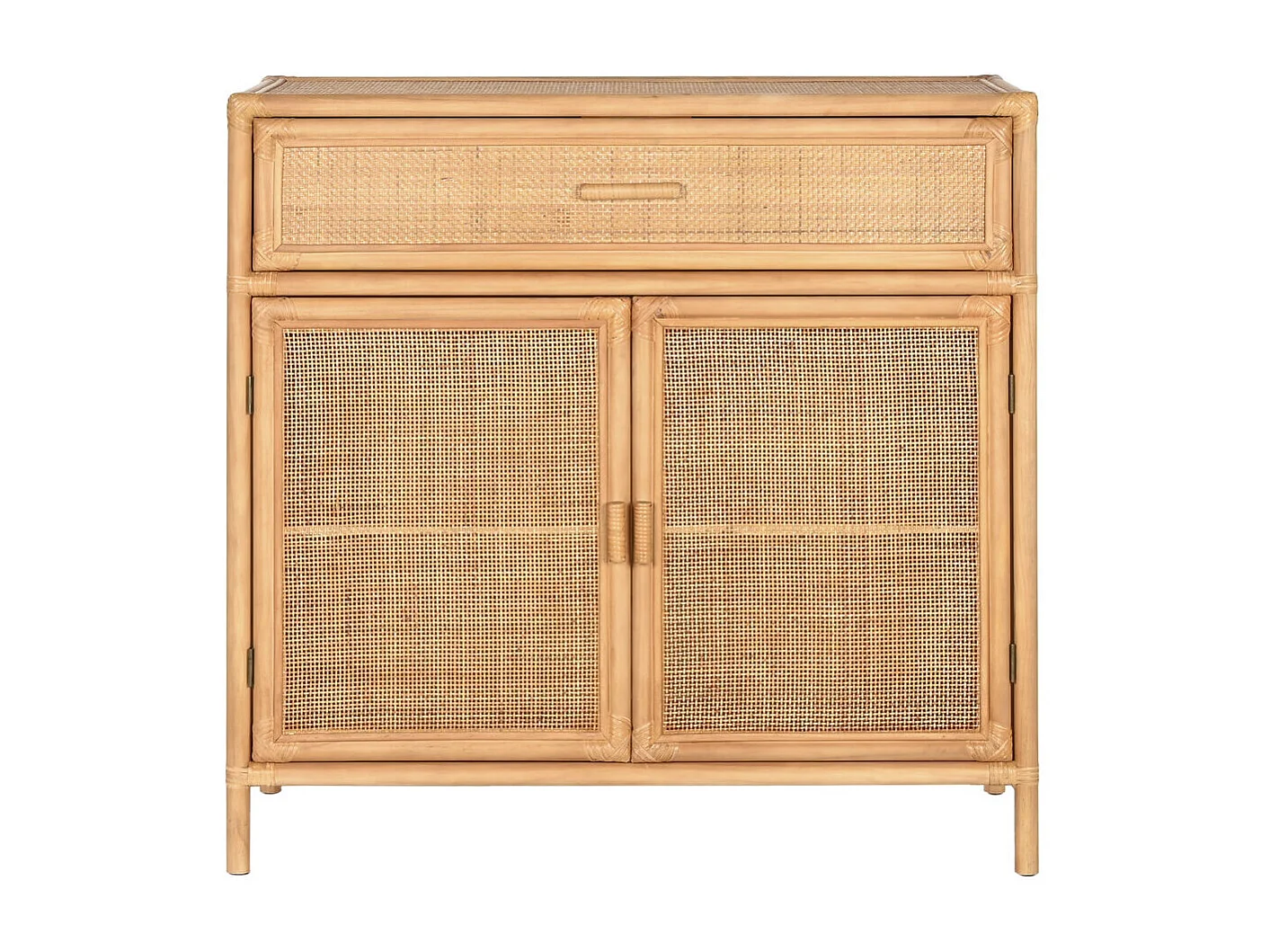 Dressoir van vurenhout 100x40x100 cm, 1 lade, naturel