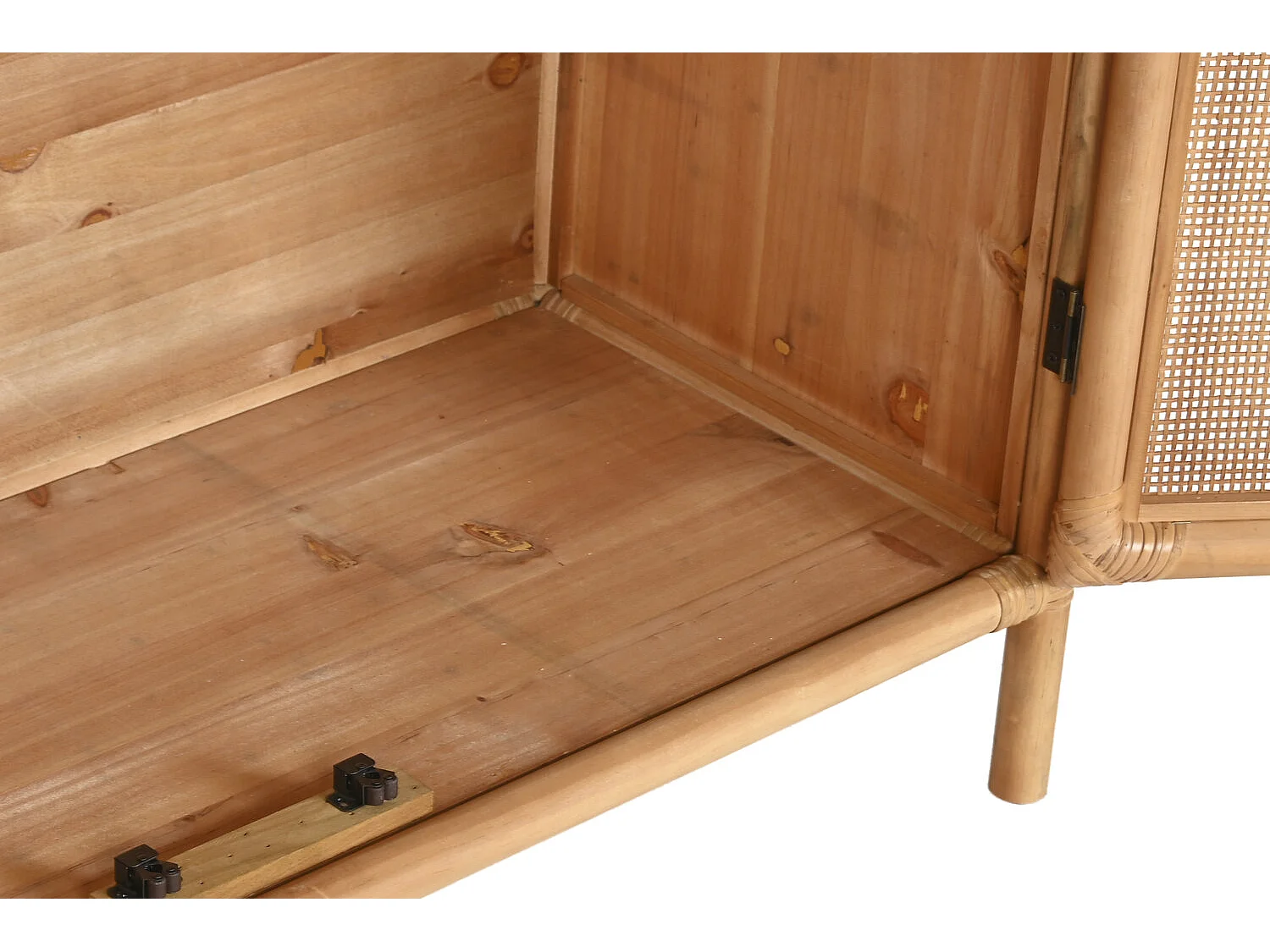 Dressoir van vurenhout 100x40x100 cm, 1 lade, naturel