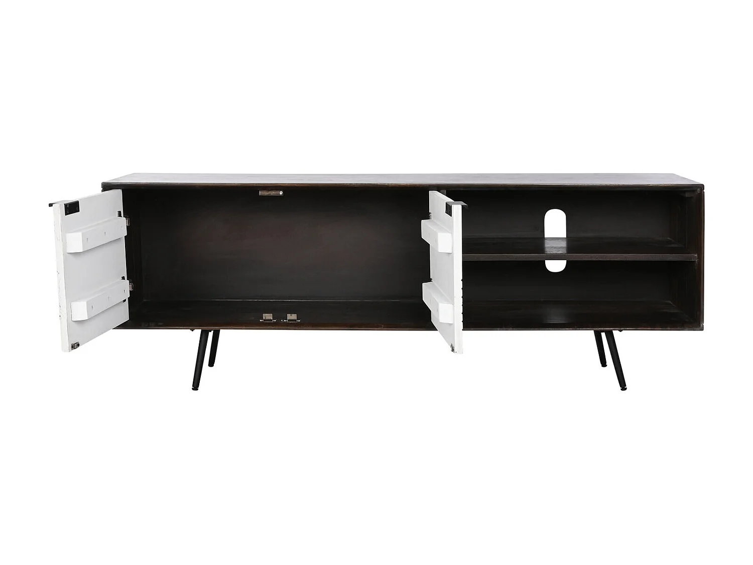 Mango tv-meubel 140x35x50 donkerbruin