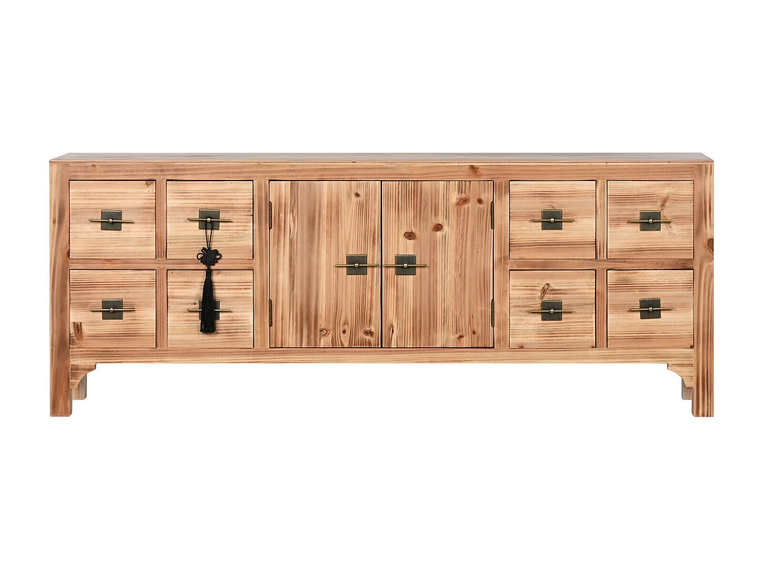 Mueble Tv Abeto Mdf 130X24X51 Oriental Natural