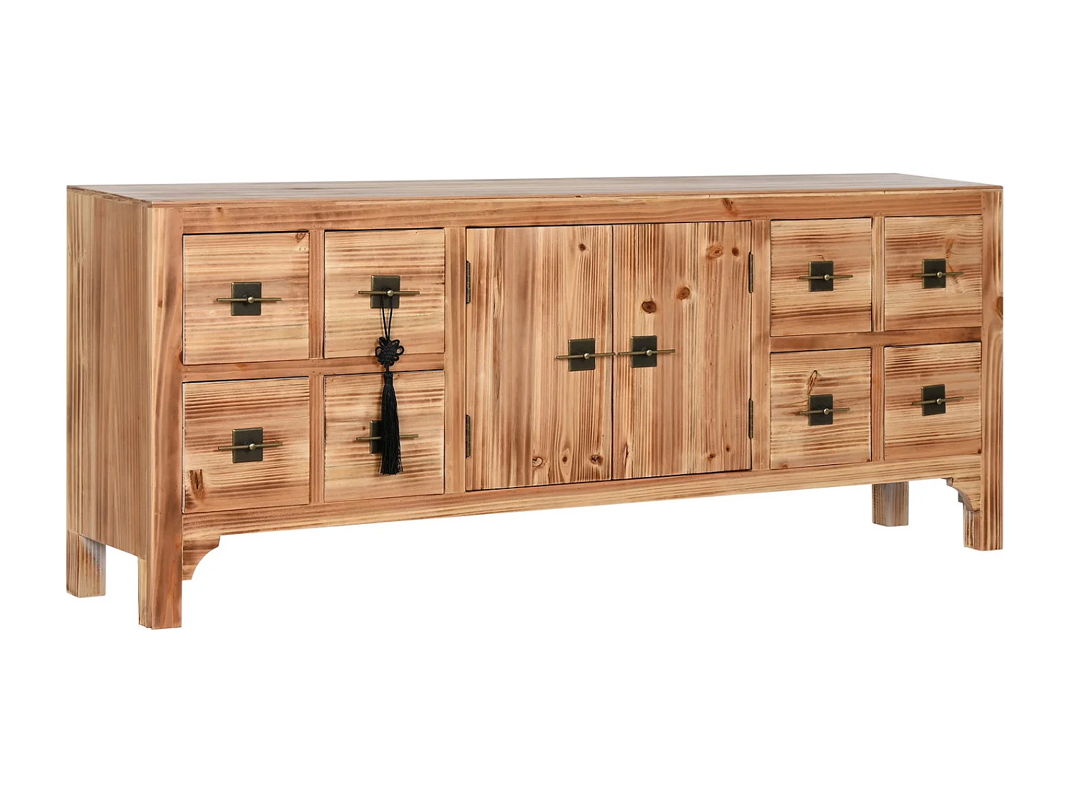 Mueble Tv Abeto Mdf 130X24X51 Oriental Natural