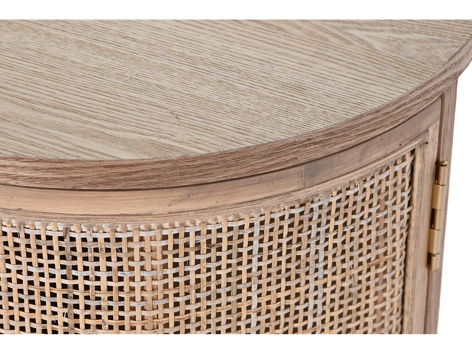 Mobile TV in rattan di legno di caucciù 120X43,5X60 naturale