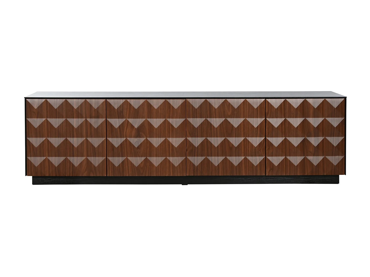 Mueble Tv Mdf 161,2X40X45,5 Rombos Negro