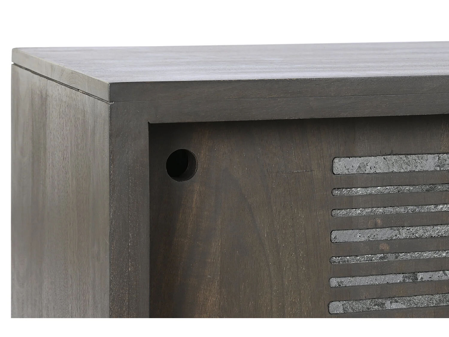 Mango metalen tv-standaard 160x40x50 bruin