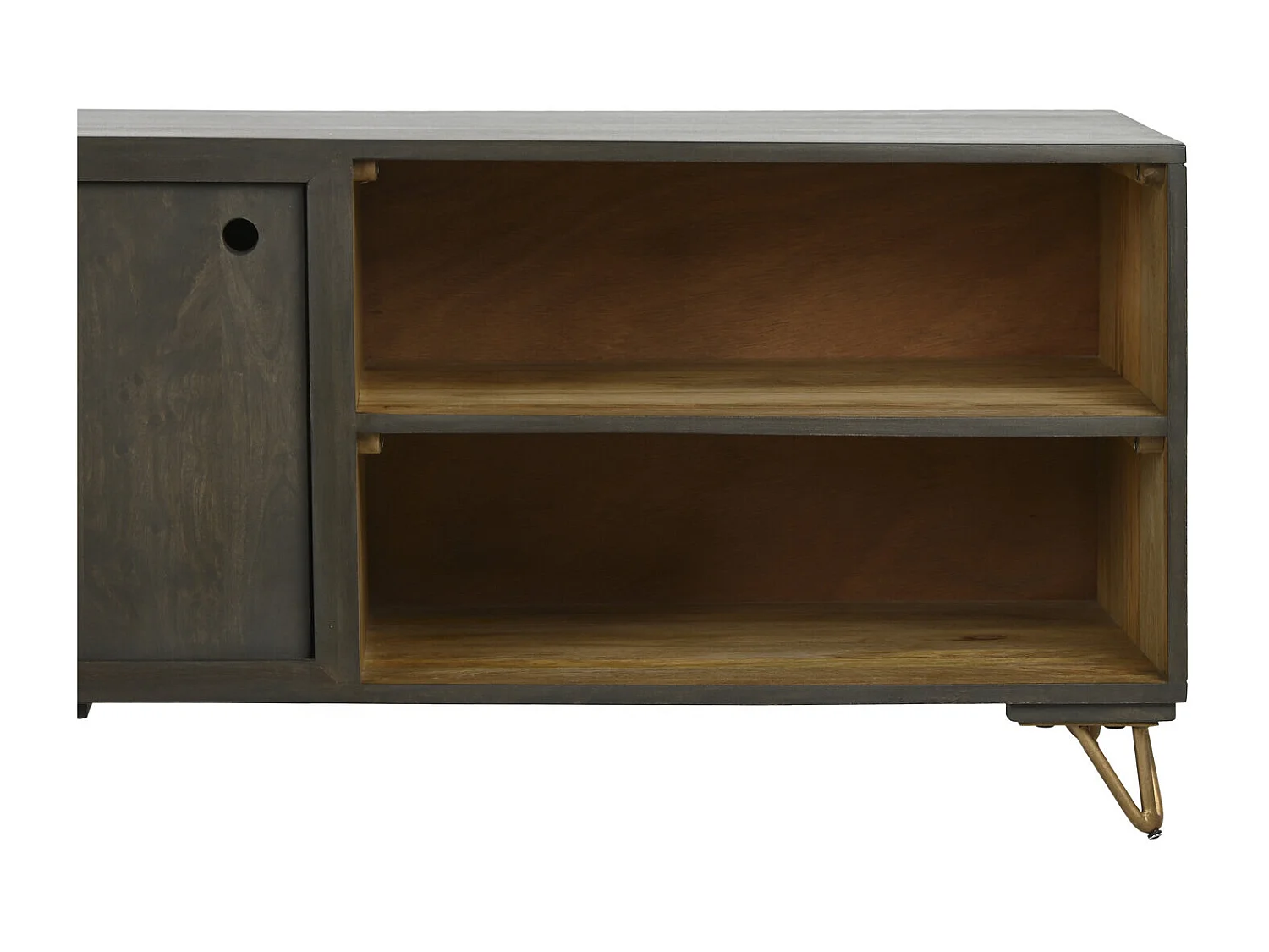 Mango metalen tv-standaard 160x40x50 bruin