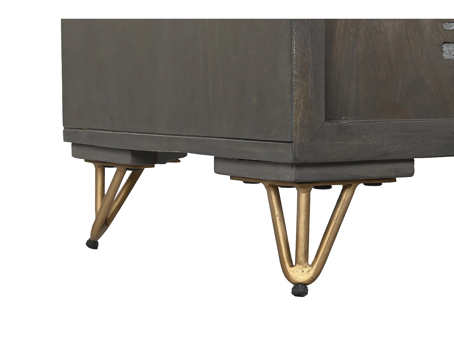 Mango metalen tv-standaard 160x40x50 bruin