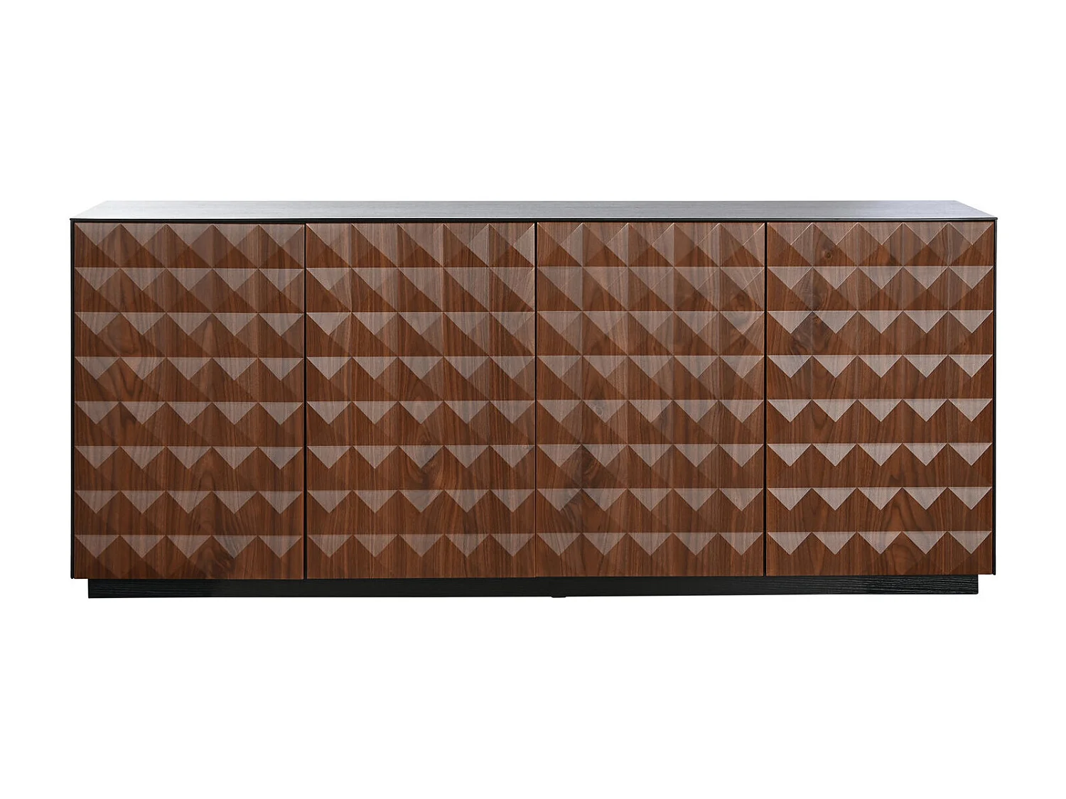 Buffetkast van MDF, 188,4 x 42,1 x 80,6 cm, bruine ruiten.