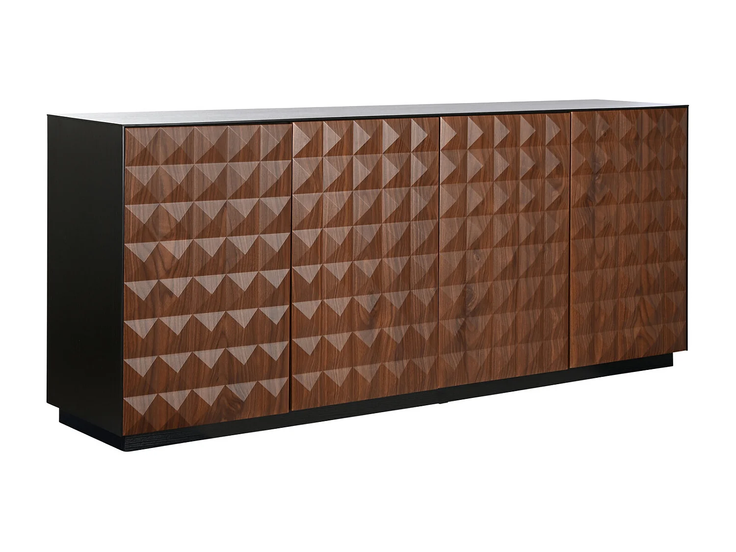 Buffetkast van MDF, 188,4 x 42,1 x 80,6 cm, bruine ruiten.