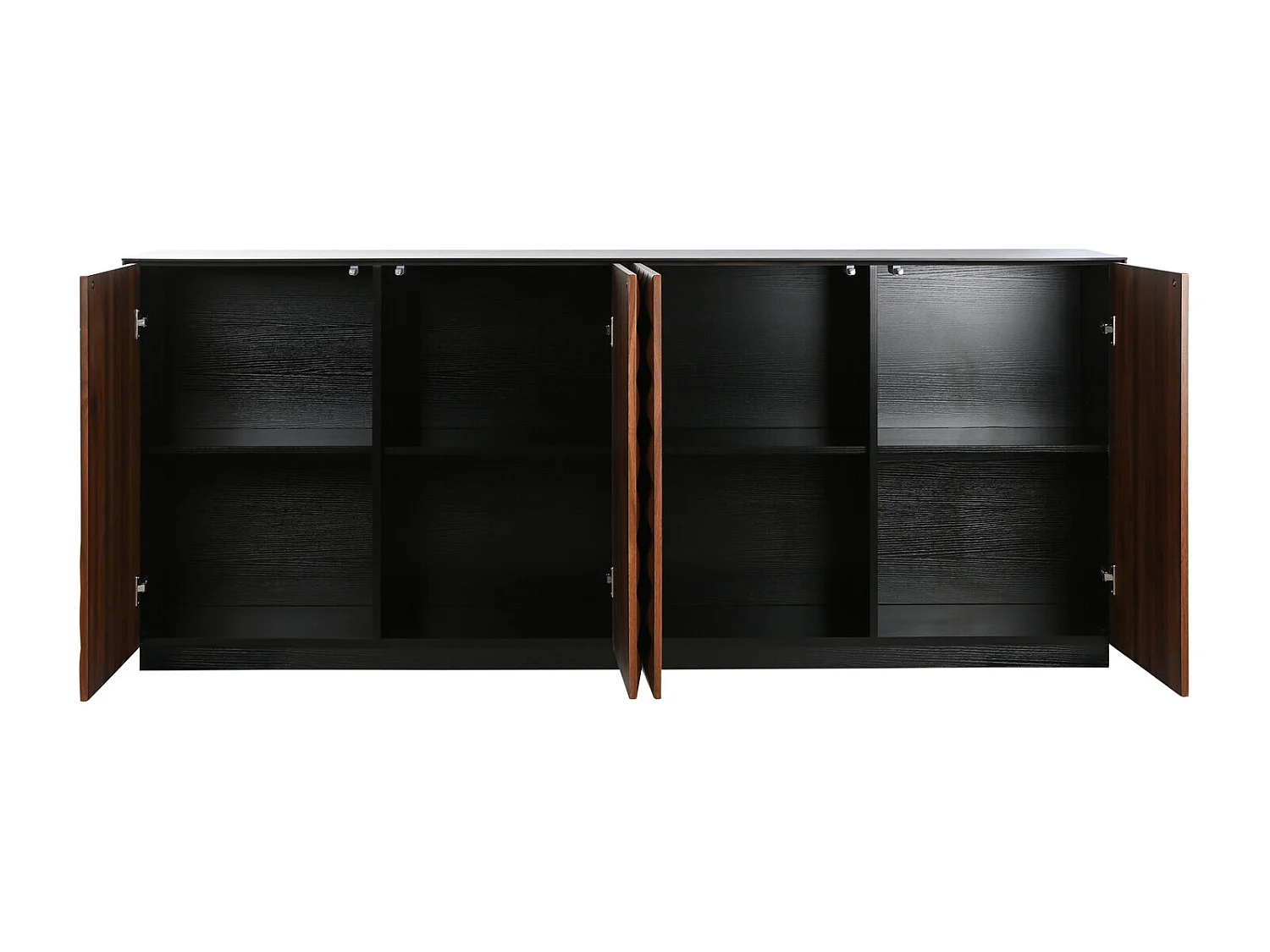 Buffetkast van MDF, 188,4 x 42,1 x 80,6 cm, bruine ruiten.