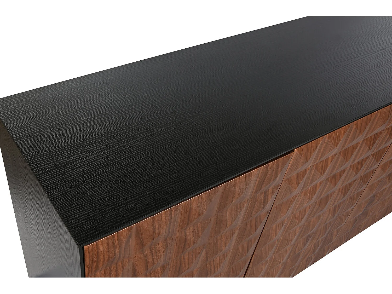 Buffetkast van MDF, 188,4 x 42,1 x 80,6 cm, bruine ruiten.