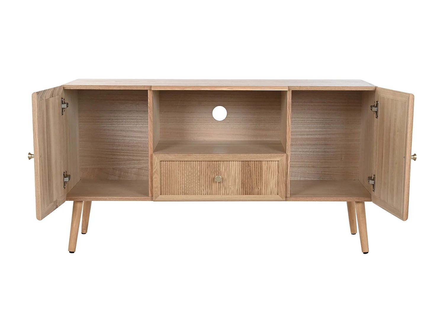 Mobile TV in MDF di pino 120X40X63 naturale