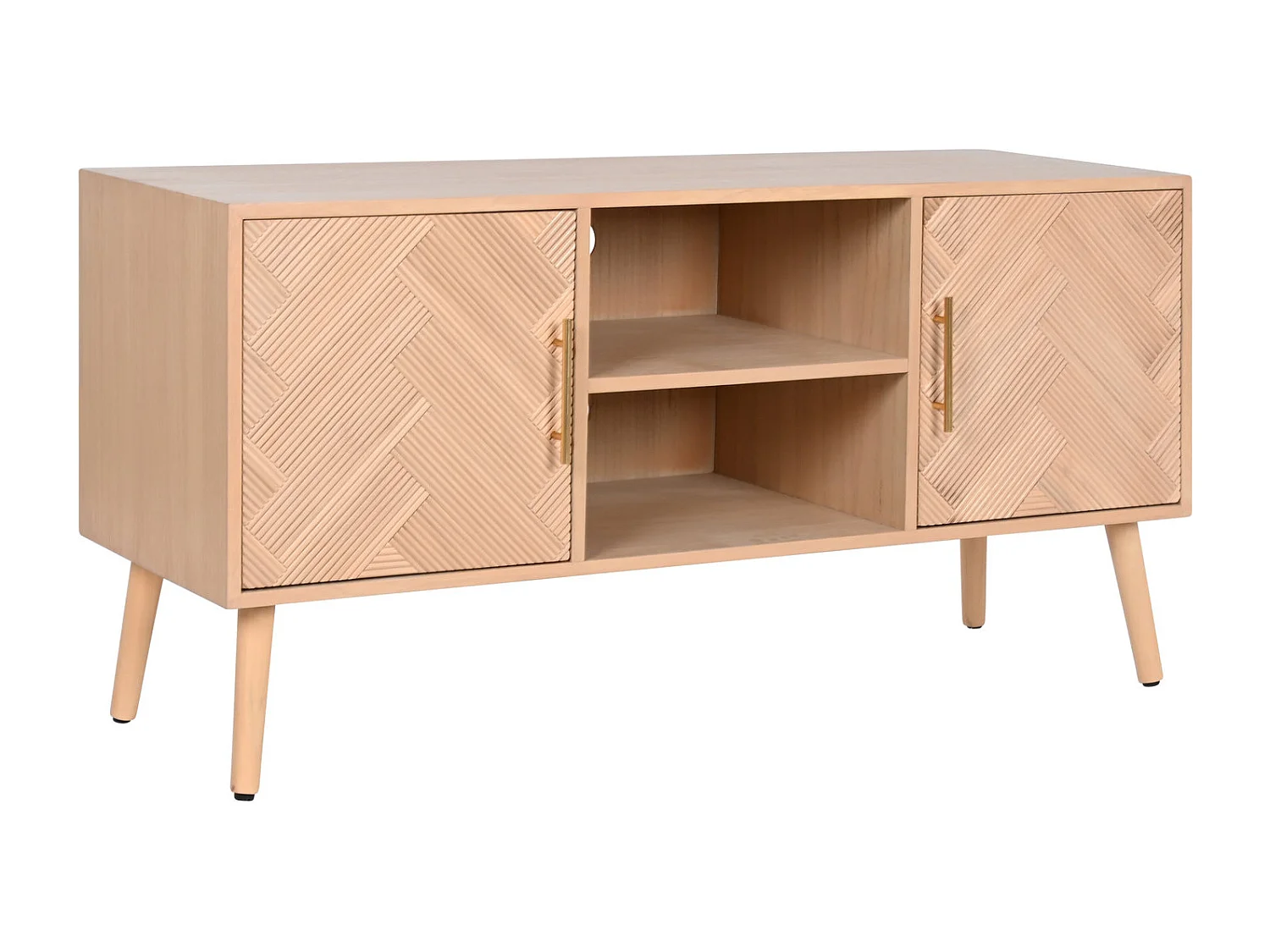 Mobile TV in MDF Paulownia 120X40X60 Naturale