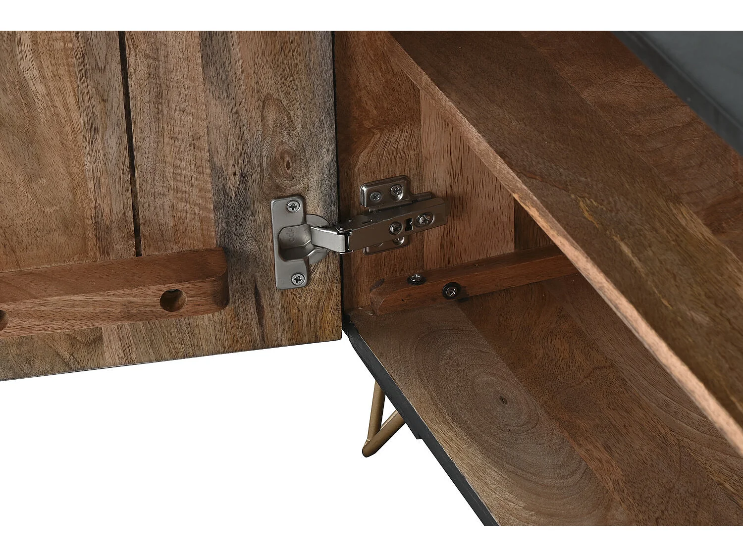 Mango metalen tv-standaard 160x40x50 Mandala zwart