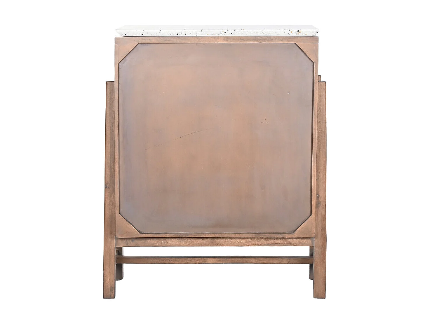 Dressoir van acaciahout terrazzo 80x40x110