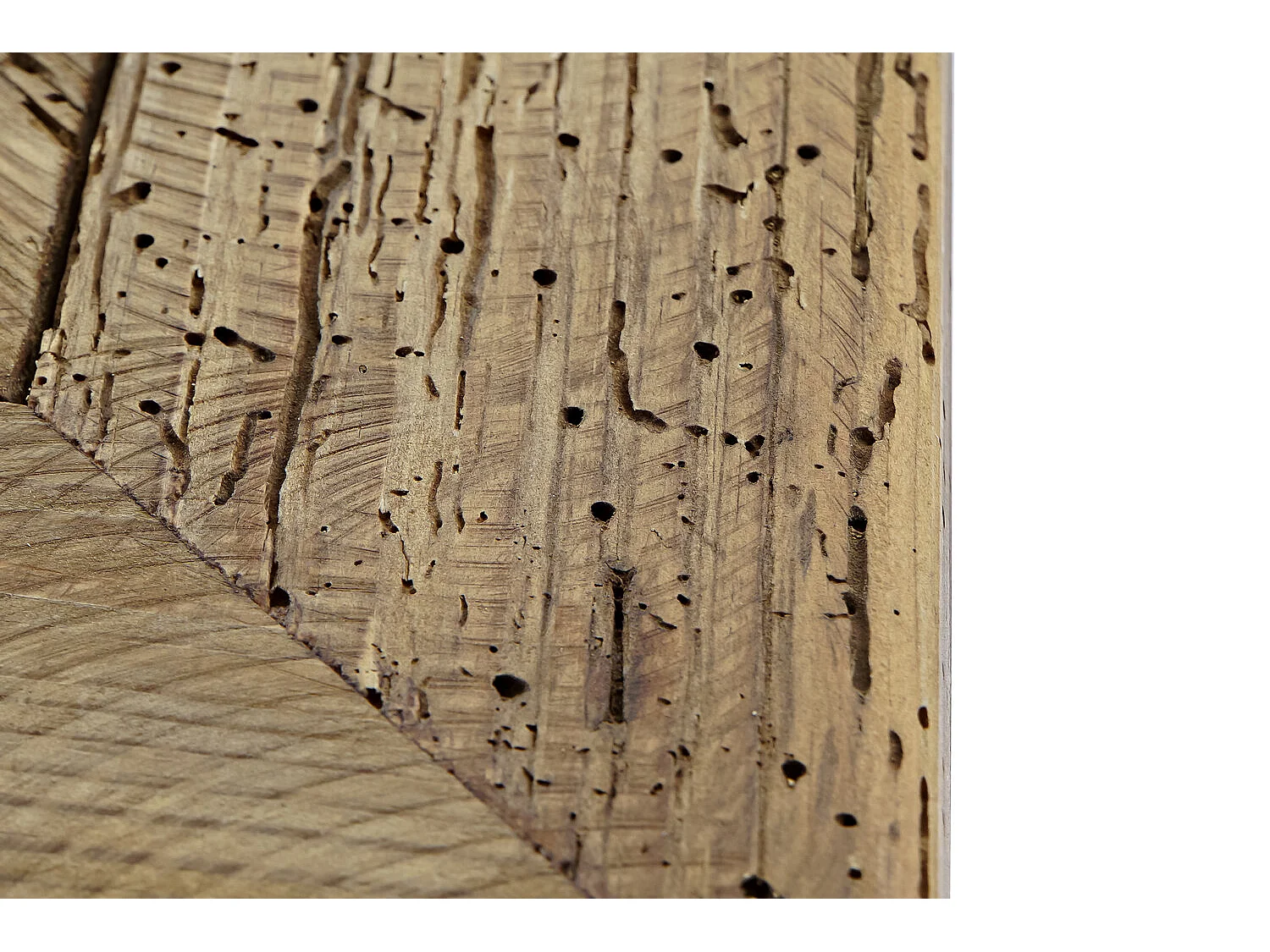 Mobile porta TV in legno riciclato, 180x45x60 cm, finitura naturale