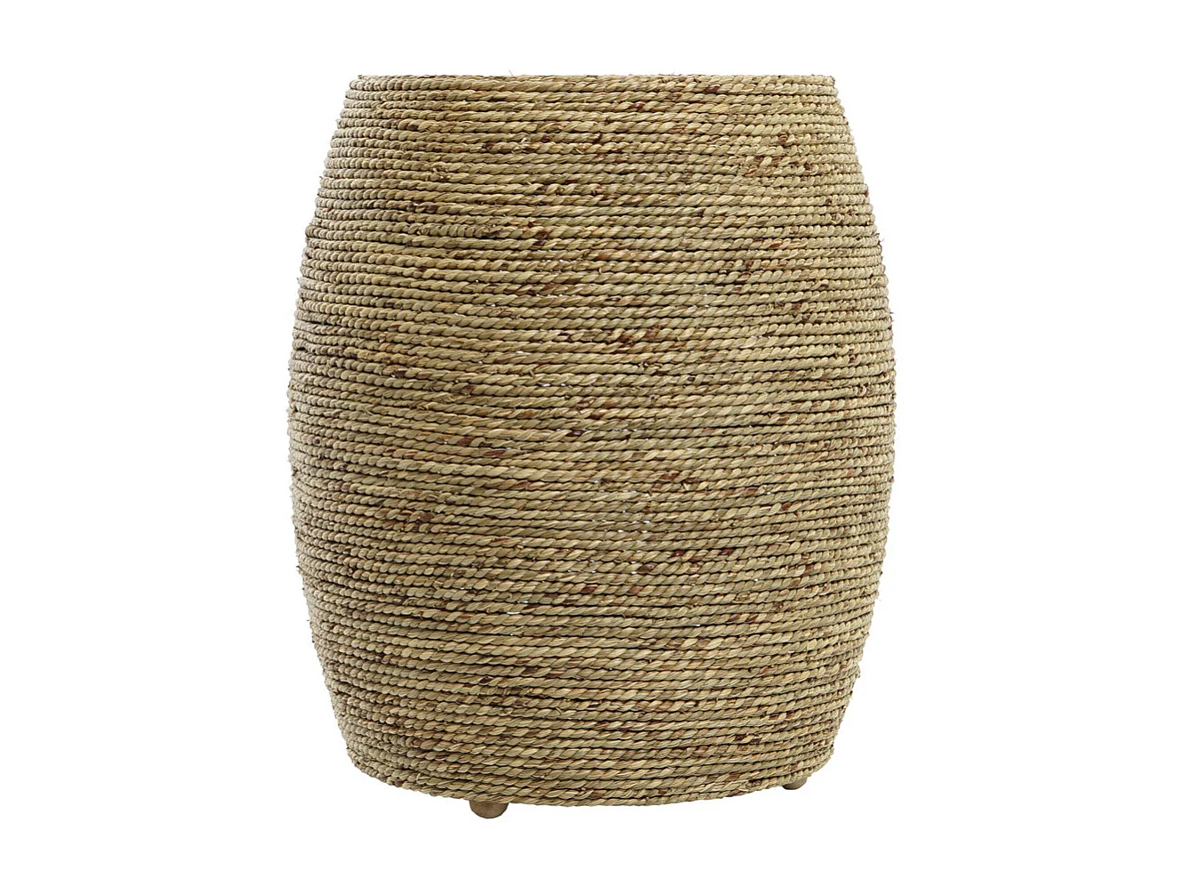 Voetsteun van henneptouw 45x45x52 naturel