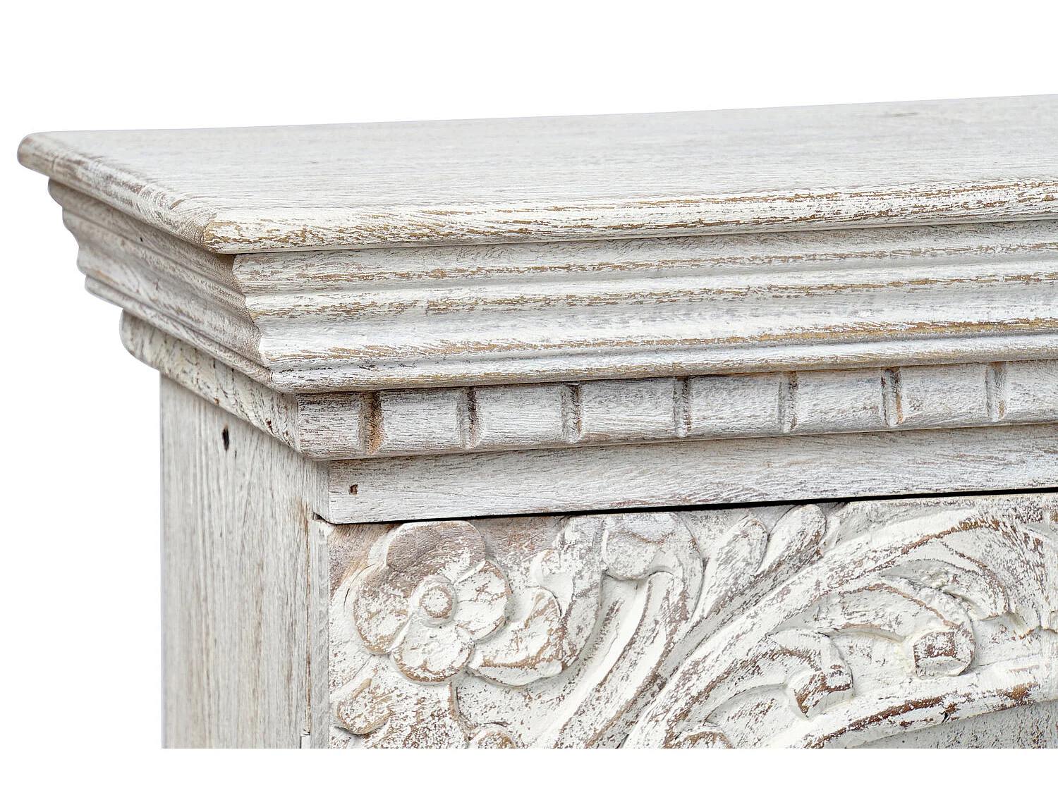 Mueble Tv Mango Metal 160X40X65 Decape Blanco