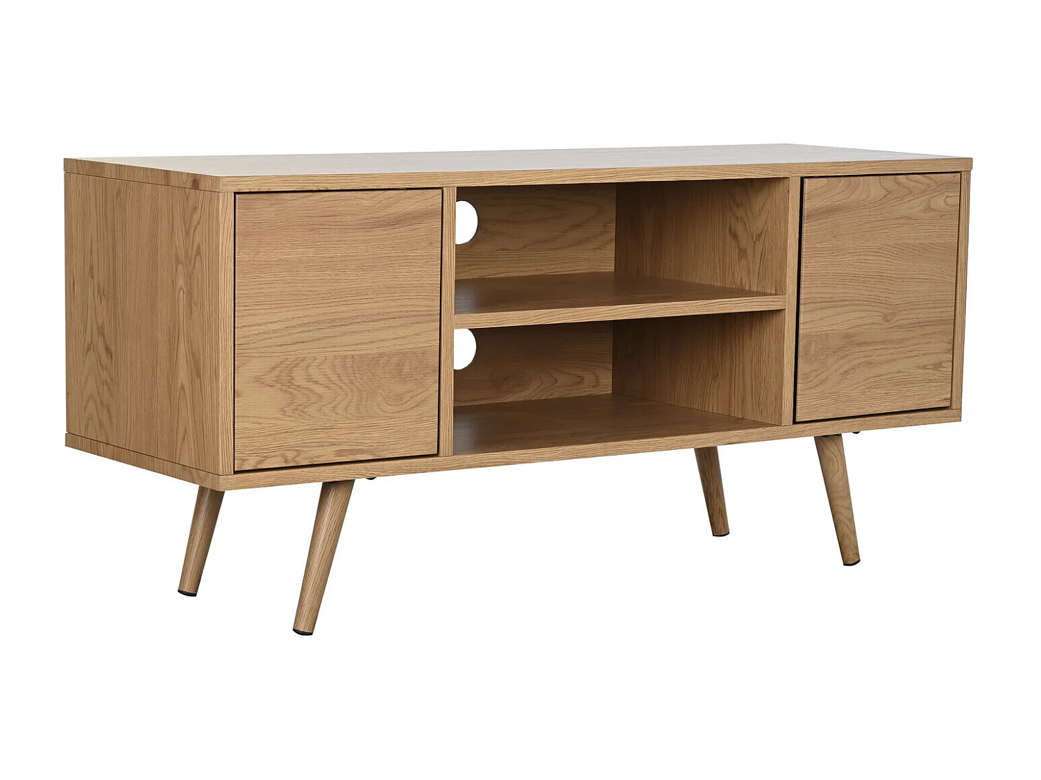 Mobile TV MDF Metallo 120X40X57 Naturale