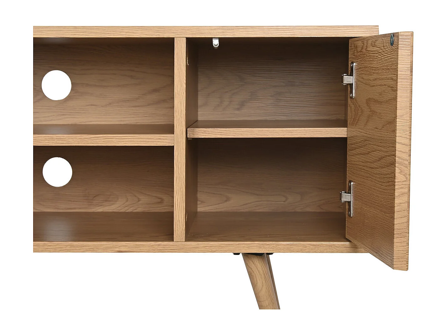 Mobile TV MDF Metallo 120X40X57 Naturale