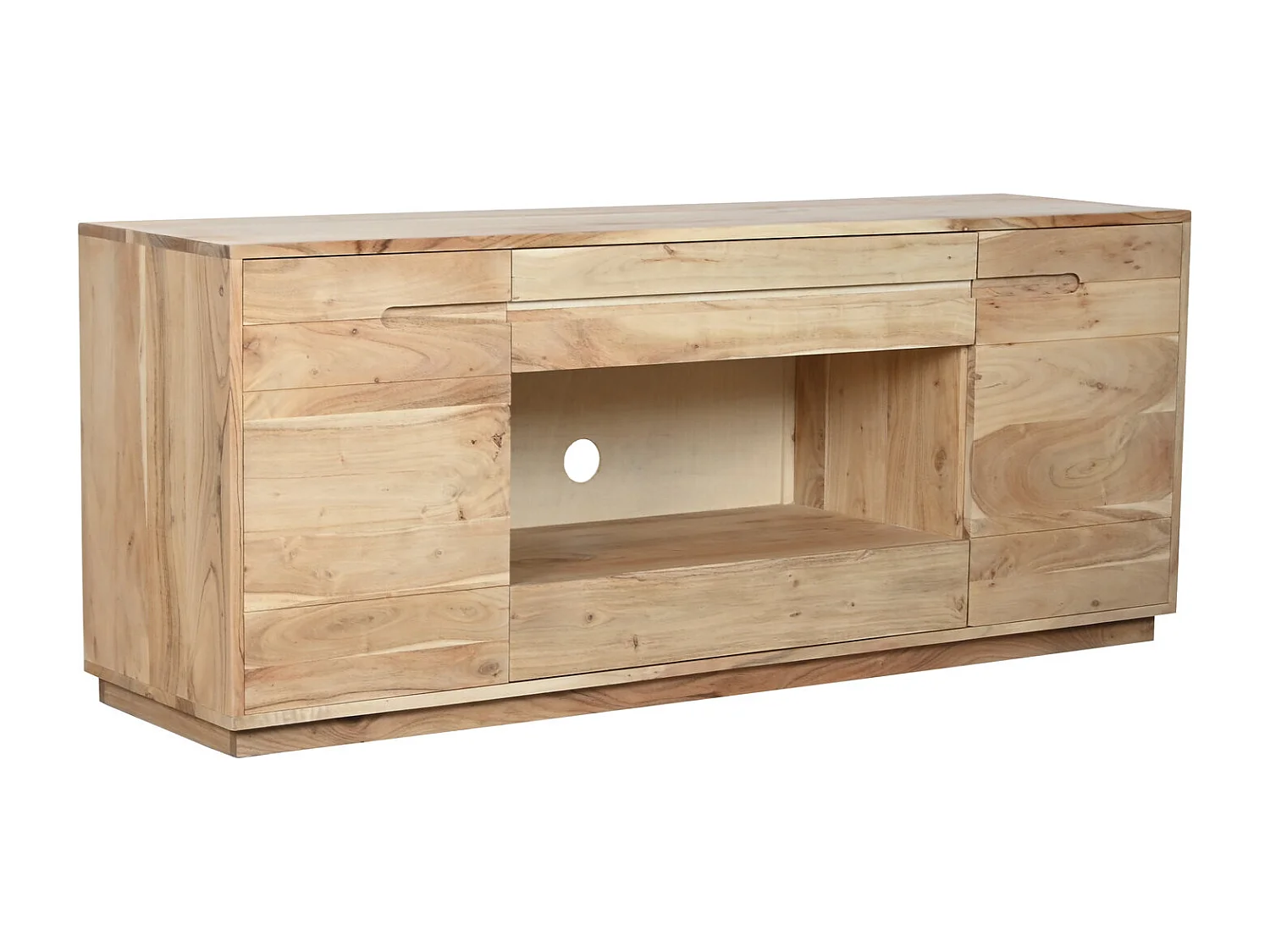Acaciahouten tv-meubel 150x40x61 cm, naturel