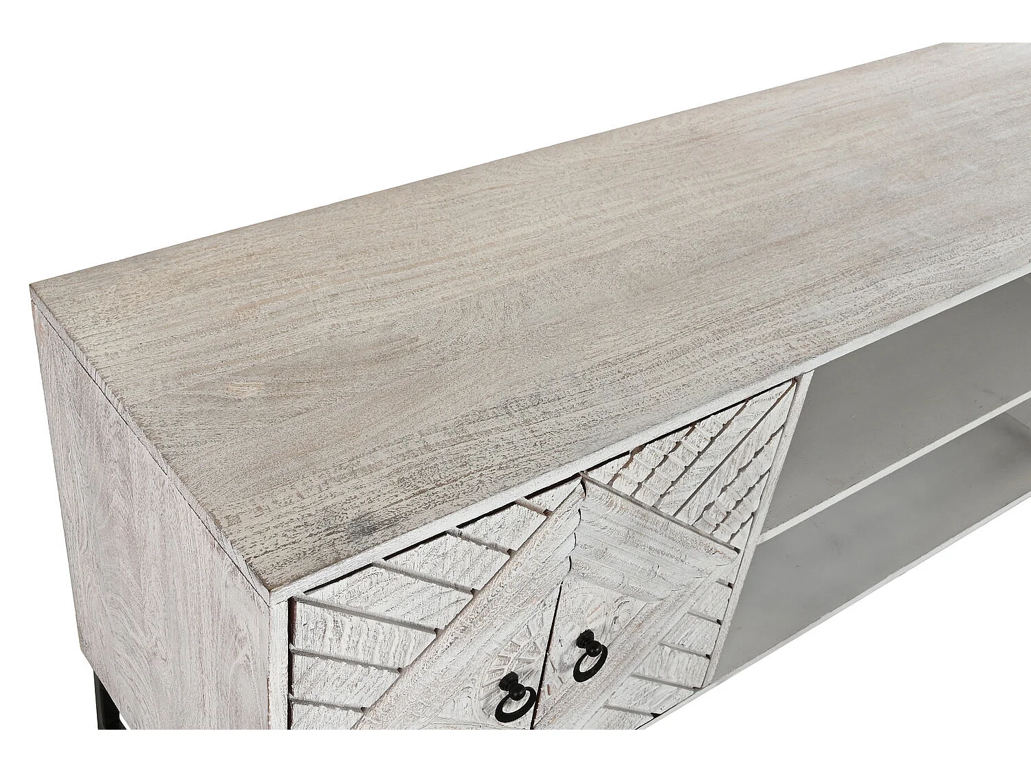 Mango metalen tv-meubel 180x40x60 wit