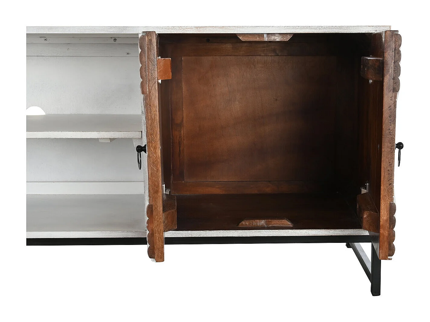 Mango metalen tv-meubel 180x40x60 wit