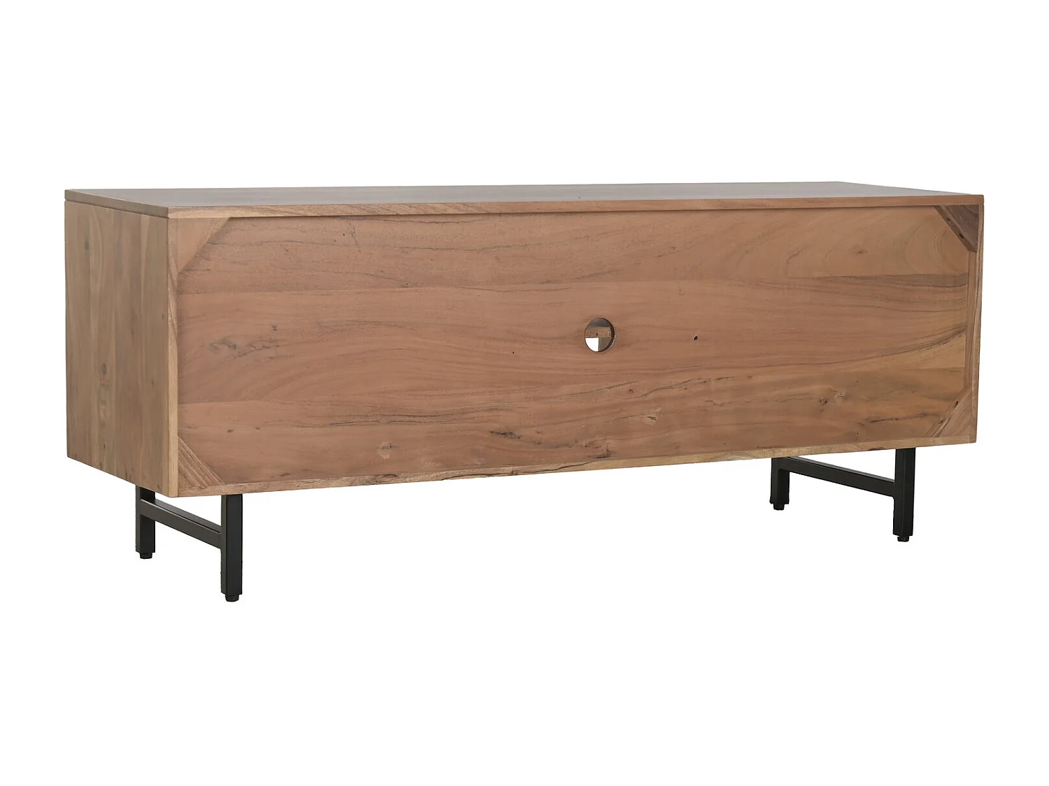 Mobile TV in metallo Acacia 140X40X55 Marrone