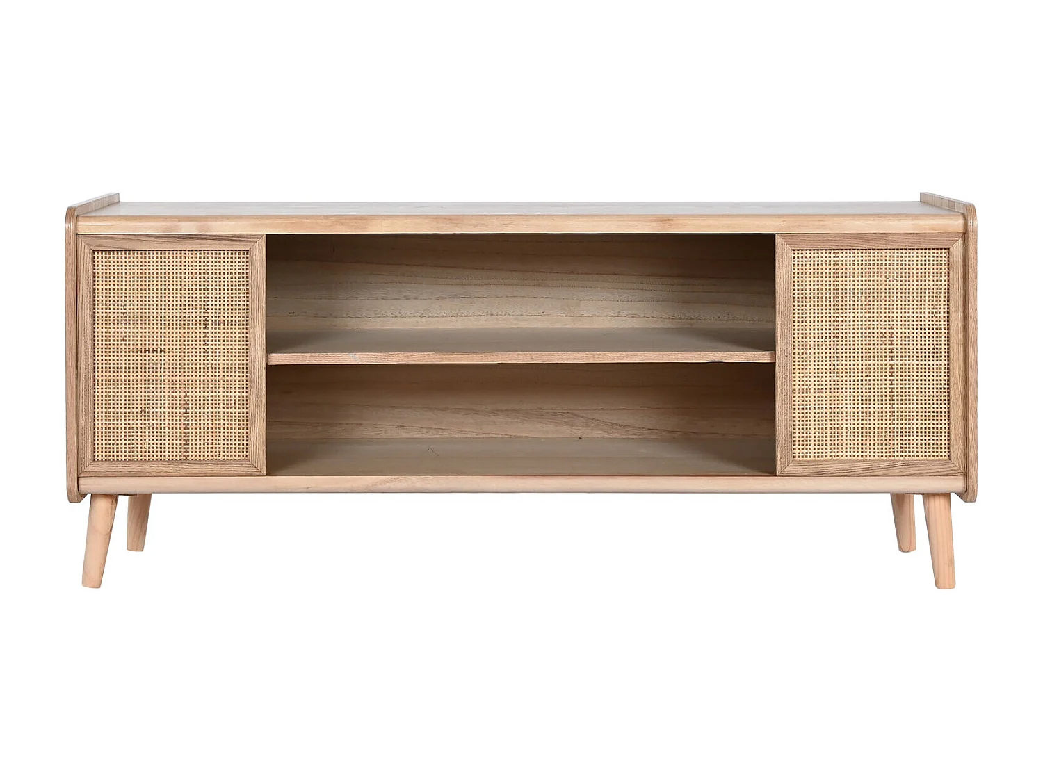 Mobile TV in rattan di paulonia 120X35X54 naturale