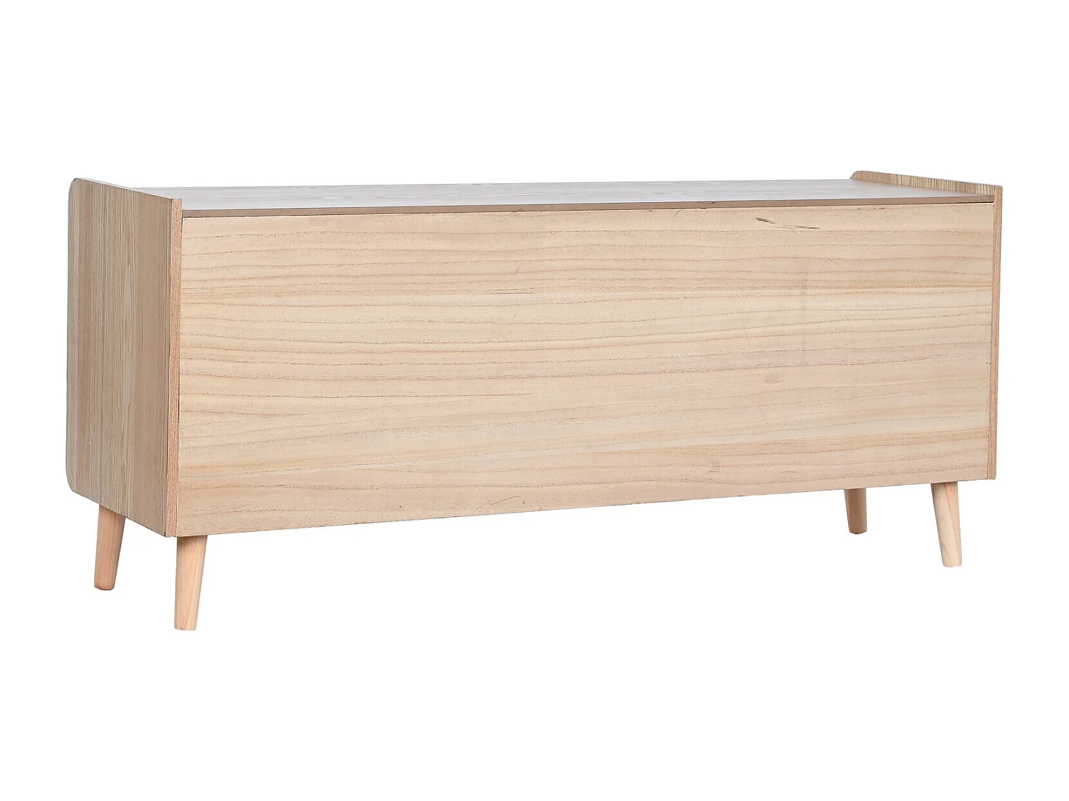 Mobile TV in rattan di paulonia 120X35X54 naturale