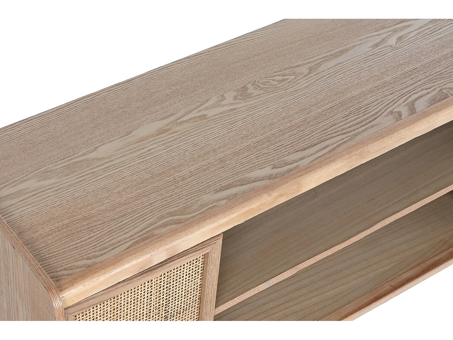 Mobile TV in rattan di paulonia 120X35X54 naturale