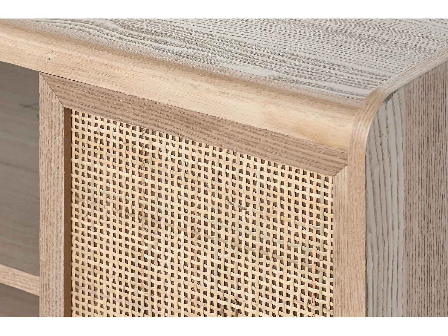 Mobile TV in rattan di paulonia 120X35X54 naturale