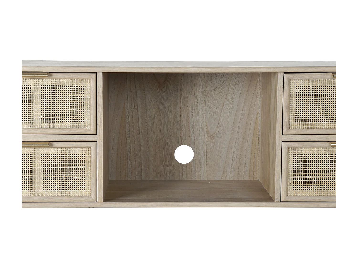 Paulownia MDF tv-meubel 120x42x60 naturel raster