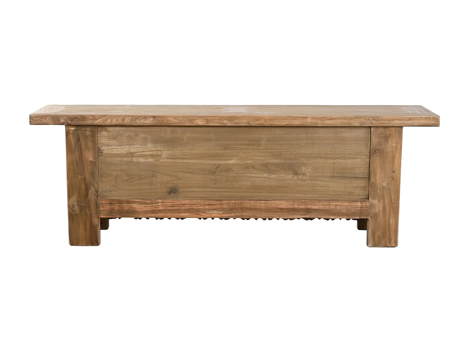 Mobile TV in olmo massello 180X44X60 intagliato naturale