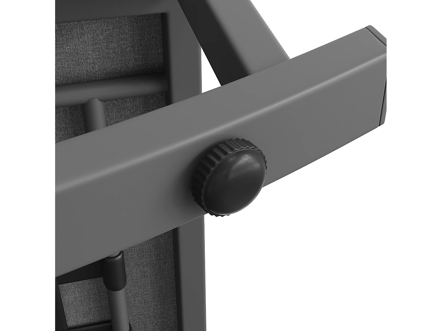 Fotel bujany ogrodowy - 65 x 79 x 78 cm - metalowa rama - z poduszkami - metal - szary