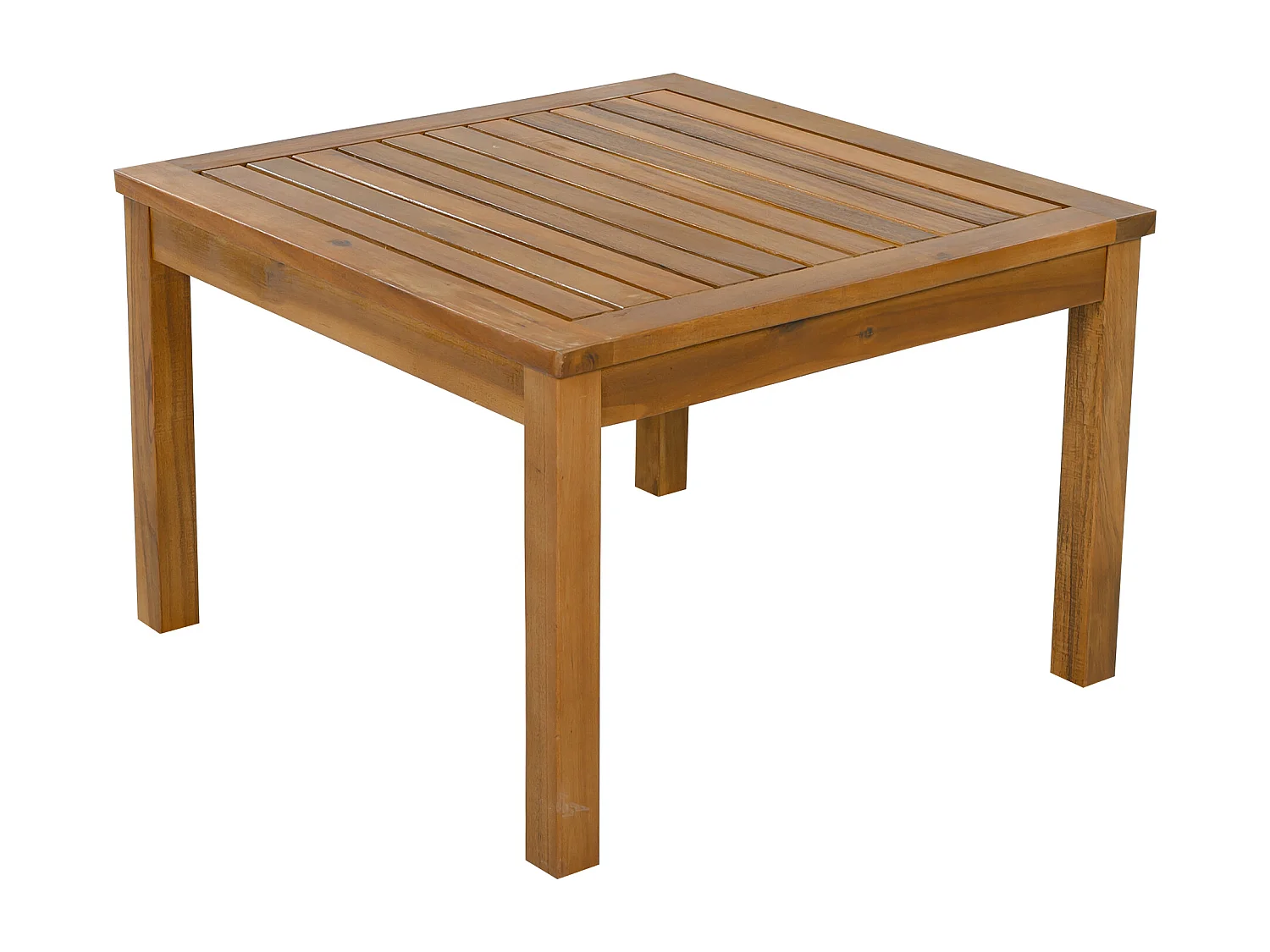 Ensemble de mobilier de jardin - 185.5 x 185.5 x 71.5 - avec canapé d'angle + table basse - acacia - beige